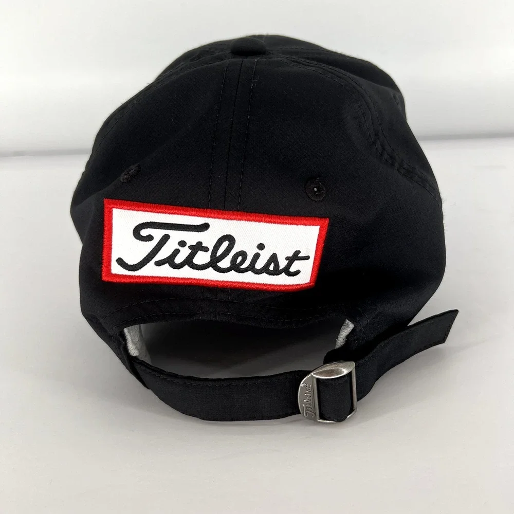 Titleist‎ FJ Footjoy Pro V1 Golf Hat Cap Adjustable Mesh Men's Black Blue
